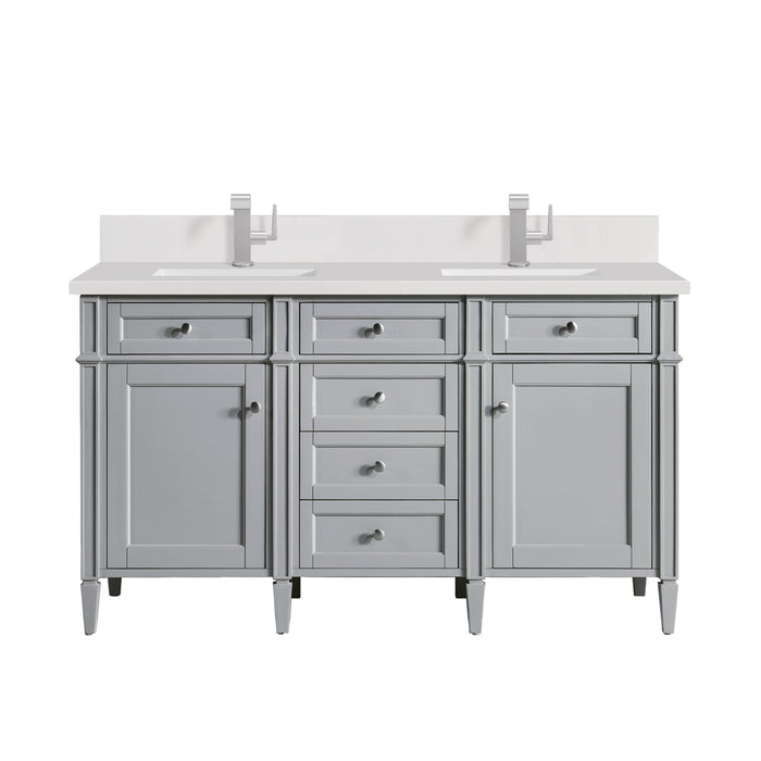James Martin Brittany 60" Double Bathroom Vanity, Urban Gray