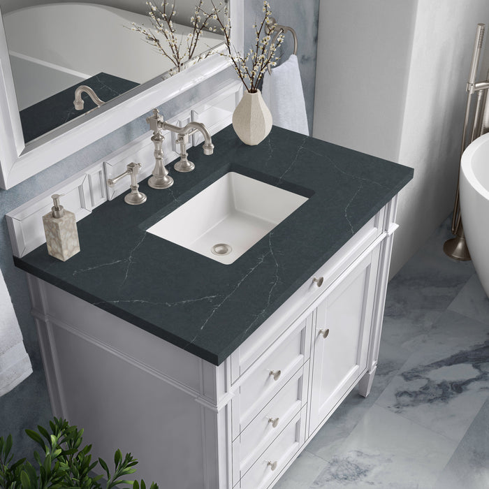 James Martin Brittany 36" Single Bathroom Vanity, Bright White