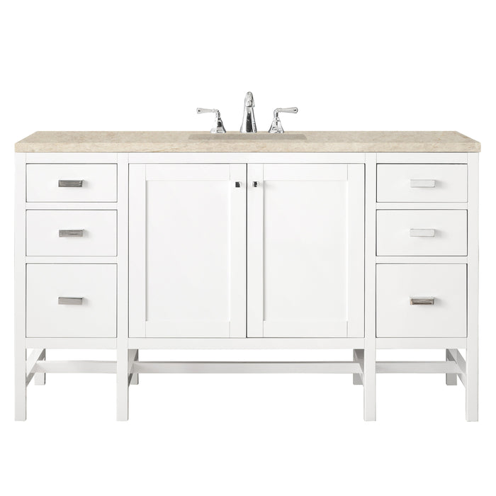 James Martin Addison 60" Single Bathroom Vanity, Glossy White