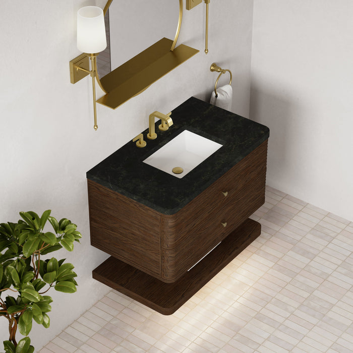 James Martin Allamari 36" Floating Single Bathroom Vanity, Sable