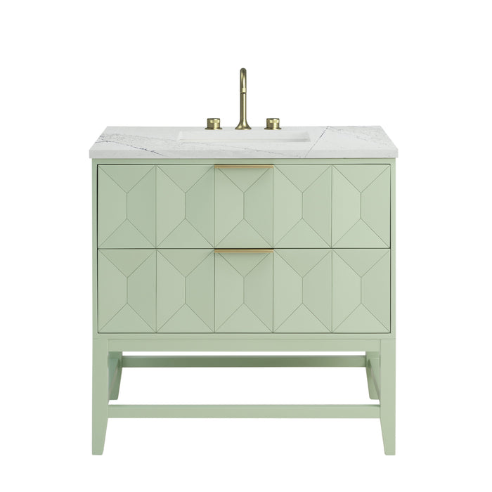 James Martin Emmeline 36" Single Bathroom Vanity, Pistachio