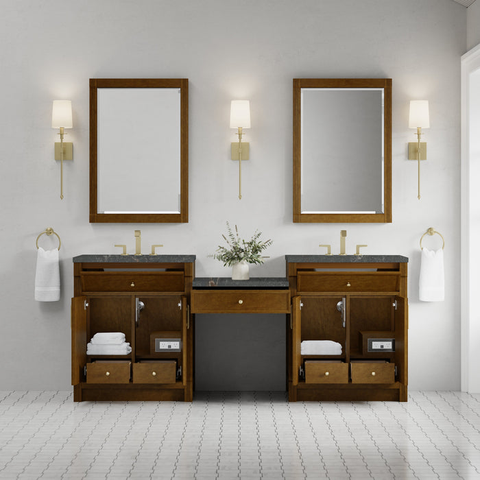 James Martin Bellshire 84" Double Bathroom Vanity, Honey Oak