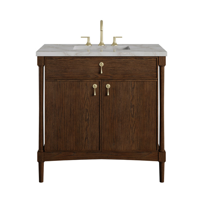 James Martin Kinnsden 36" Single Bathroom Vanity, Sable Oak