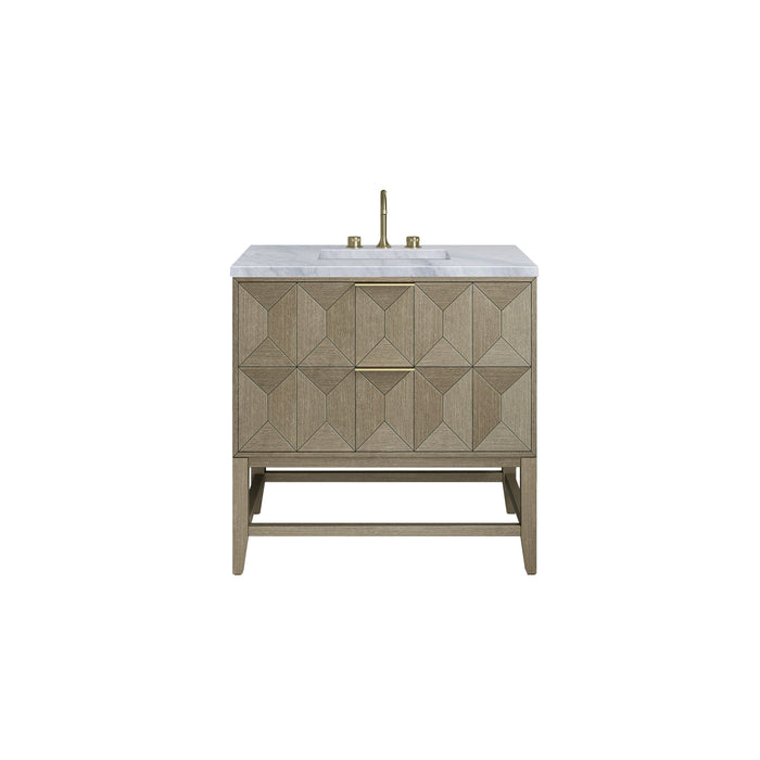 James Martin Emmeline 36" Single Bathroom Vanity, Pebble Oak