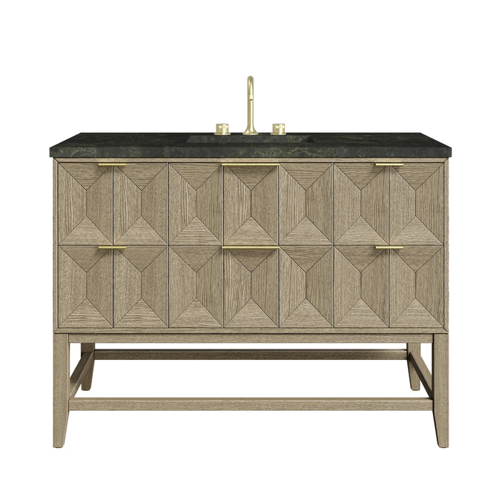 James Martin Emmeline 48" Single Bathroom Vanity, Pebble Oak