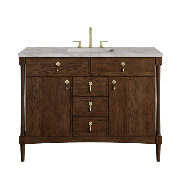 James Martin Kinnsden 48" Single Bathroom Vanity, Sable Oak
