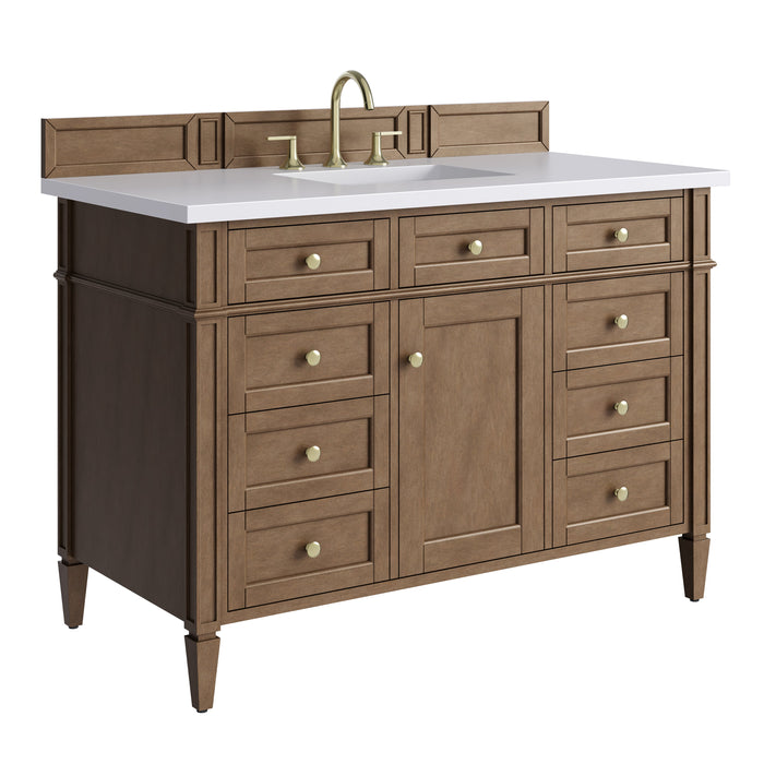 James Martin Brittany 48" Single Bathroom Vanity, Pecan