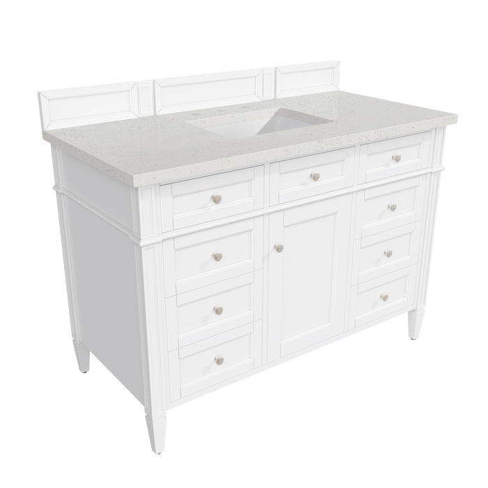 James Martin Brittany 48" Single Bathroom Vanity, Bright White