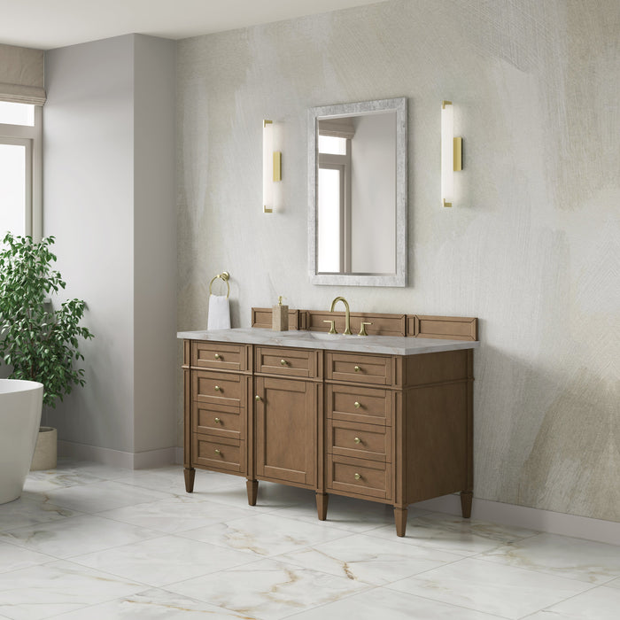 James Martin Brittany 60" Single Bathroom Vanity, Pecan