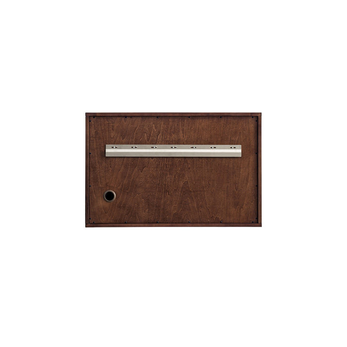 James Martin Amberly 36" Dual Mount Single Bathroom Vanity, Mid-Century Walnut