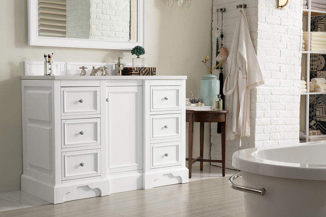 James Martin De Soto 48" Single Bathroom Vanity, Bright White