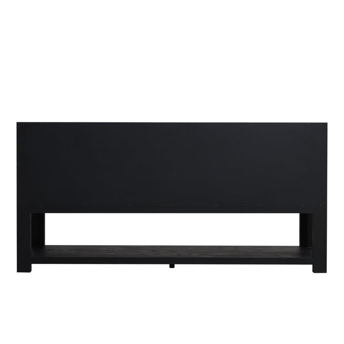 James Martin Lucian 72" Double Bathroom Vanity, Carbon Oak