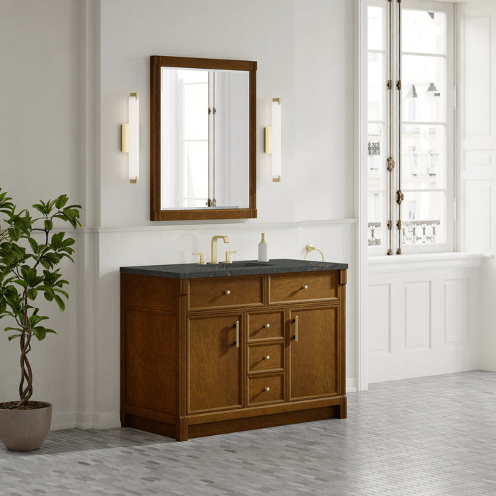 James Martin Bellshire 48" Single Bathroom Vanity, Honey Oak