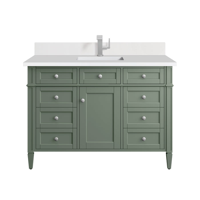 James Martin Brittany 48" Single Bathroom Vanity, Smokey Celadon
