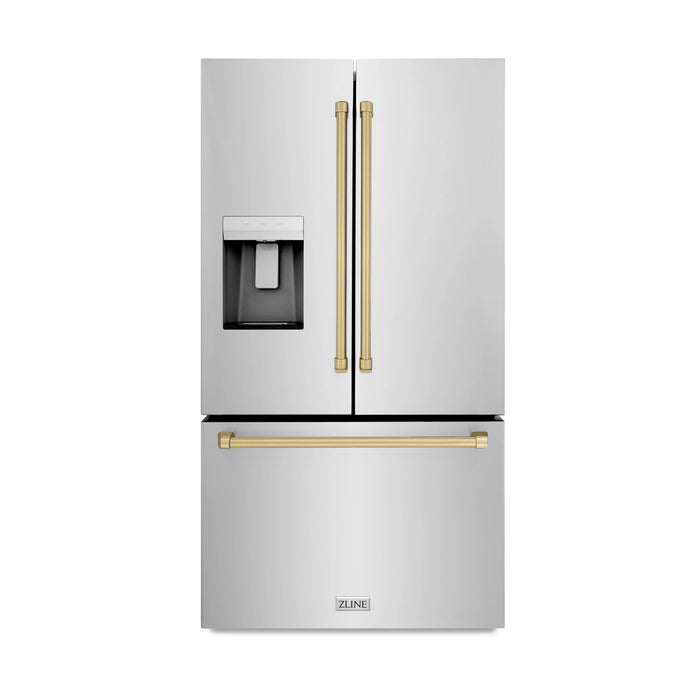 ZLINE 36" Refrigerator, Water, Ice Dispenser, Fingerprint Resistant, RSMZ-W-36-CB