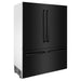ZLINE 60" 32.2 cu. ft. Built-In 4-Door French Door Refrigerator with Internal Water and Ice Dispenser in Black Stainless Steel RBIV-BS-60 - Farmhouse Kitchen and Bath
