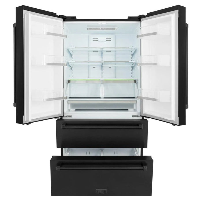 ZLINE Kitchen Package Refrigerator, Range , Range Hood , Microwave, Dishwasher 5KPR-RGBRH-MWDWV