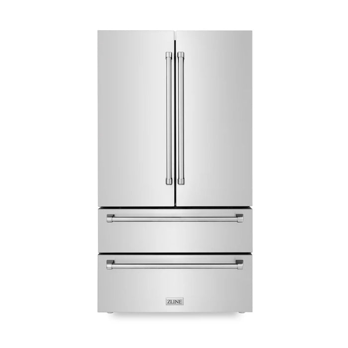 ZLINE Kitchen Package Refrigerator, Range,Range Hood , Dishwasher,  4KPR-RARH36-DWV
