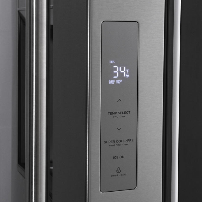 ZLINE 36" Refrigerator, Water, Ice Dispenser, Fingerprint Resistant, RSM-W-36