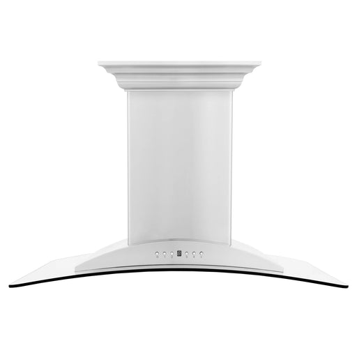 ZLINE 30" CrownSound‚ Ducted Vent Island Mount Range Hood in Stainless Steel with Built-in Bluetooth Speakers, GL9iCRN-BT-30 - Farmhouse Kitchen and Bath