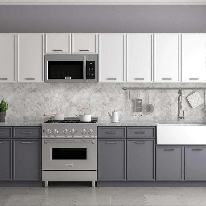 ZLINE 30" Bundle Range RA30 & Microwave MWO-OTR-H-30, 2KP-RAOTR30