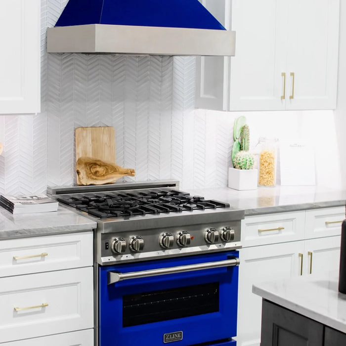 ZLINE 30" Bundle Range RAS-BG-30 & Range Hood 8654BG-30, 2KP-RASBGRH30