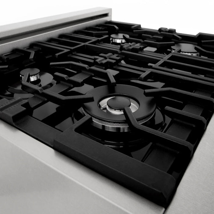 ZLINE 30" Bundle Range RAS-SN-30 & Range Hood 8654SN-30, 2KP-RASSNRH30