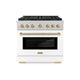 ZLINE 36" Paramount Dual Fuel Range DuoPro™ Cooktop, Electric Convection Oven PSDRSZ-WM-36-CB