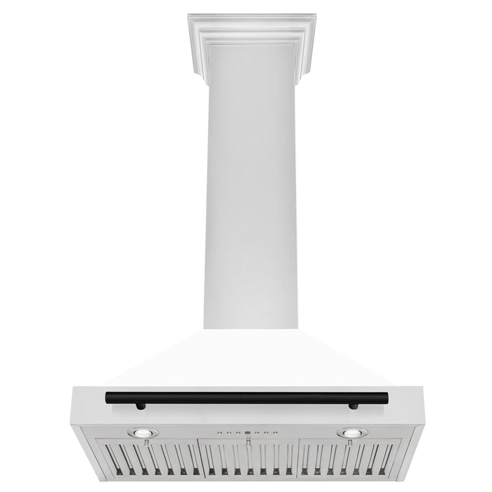 ZLINE 30" Autograph Stainless Wall Range Hood KB4STZ-30-MB