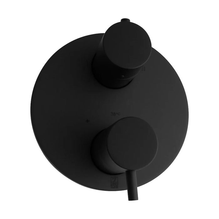 ZLINE Emerald Bay Thermostatic Shower System with Body Jets EMBY-SHS-T3-MB