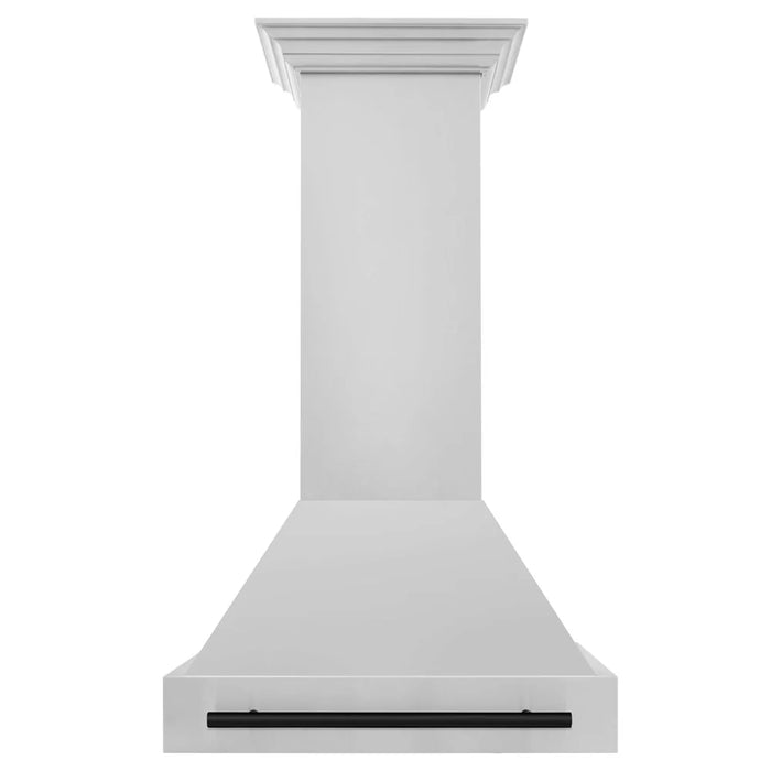 ZLINE 30" Autograph Stainless Wall Range Hood, White, 8654STZ-30-MB