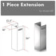ZLINE 1 Piece Chimney Extension for 10' Ceiling, 1PCEXT-687