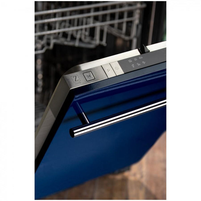 ZLINE 18" Dishwasher, Blue Gloss with Stainless Steel Tub, DW - BG - H - 18 - Farmhouse Kitchen and Bath