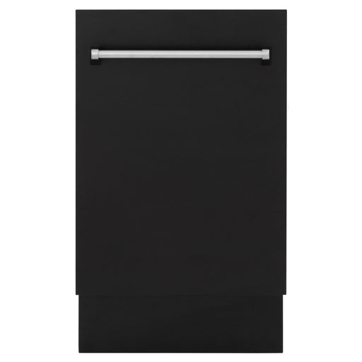 ZLINE 18" Dishwasher in Black matt panel, Stainless Tub, DWV - BLM - 18 - Farmhouse Kitchen and Bath