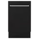 ZLINE 18" Dishwasher in Black matt panel, Stainless Tub, DWV-BLM-18