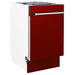 ZLINE 18" Dishwasher, Red Gloss panel, Stainless Tub, DWV - RG - 18 - Farmhouse Kitchen and Bath