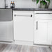 ZLINE 18" Dishwasher, White Matte panel, Stainless Tub, DWV - WM - 18 - Farmhouse Kitchen and Bath