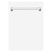 ZLINE 18" Dishwasher, White Matte panel, Stainless Tub, DWV - WM - 18 - Farmhouse Kitchen and Bath