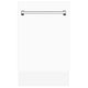 ZLINE 18" Dishwasher, White Matte panel, Stainless Tub, DWV-WM-18