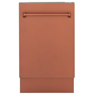 ZLINE 18" Dishwasher with Copper panel, Stainless Tub, DWV-C-18