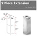 ZLINE 2 Piece Chimney Extension for 10ft - 12ft Ceiling, 2PCEXT - GL5i - Farmhouse Kitchen and Bath
