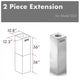 ZLINE 2 Piece Chimney Extension for 10ft-12ft Ceiling, 2PCEXT-GL5i
