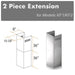 ZLINE 2 Piece Chimney Extension for 12' Ceiling, 2PCEXT - KF1 - Farmhouse Kitchen and Bath