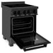 ZLINE 24" 2.8 cu. ft. Induction Range with a 3 Element Stove and Electric Oven in Black Stainless Steel RAIND - BS - 24 - Farmhouse Kitchen and Bath