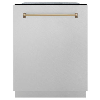 ZLINE 24" Autograph Tall Tub Dishwasher, Bronze, DWMTZ-SN-24-CB
