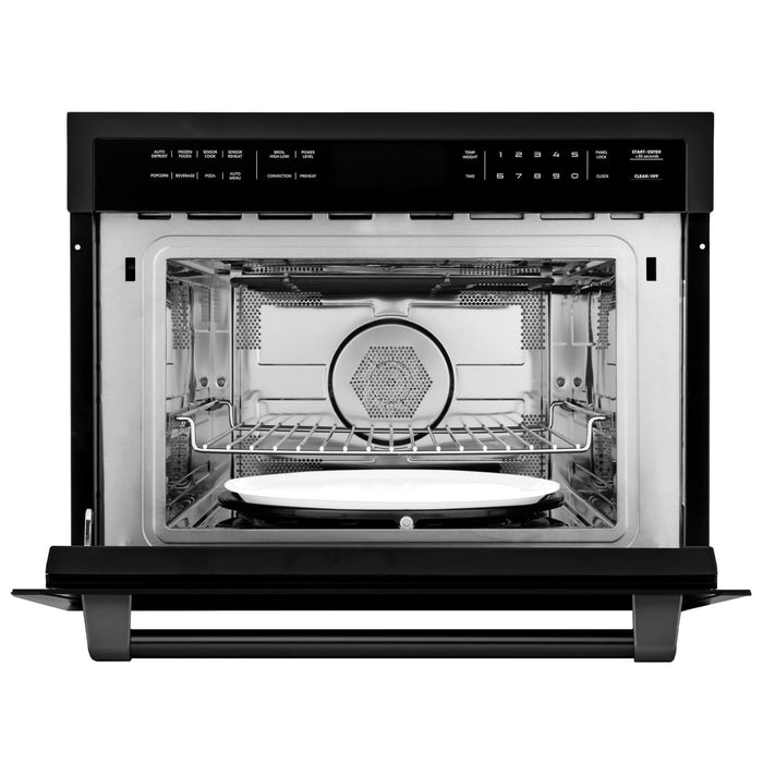 ZLINE 24" Convection Microwave, Black Stainless, MWO - 24 - BS - Farmhouse Kitchen and Bath