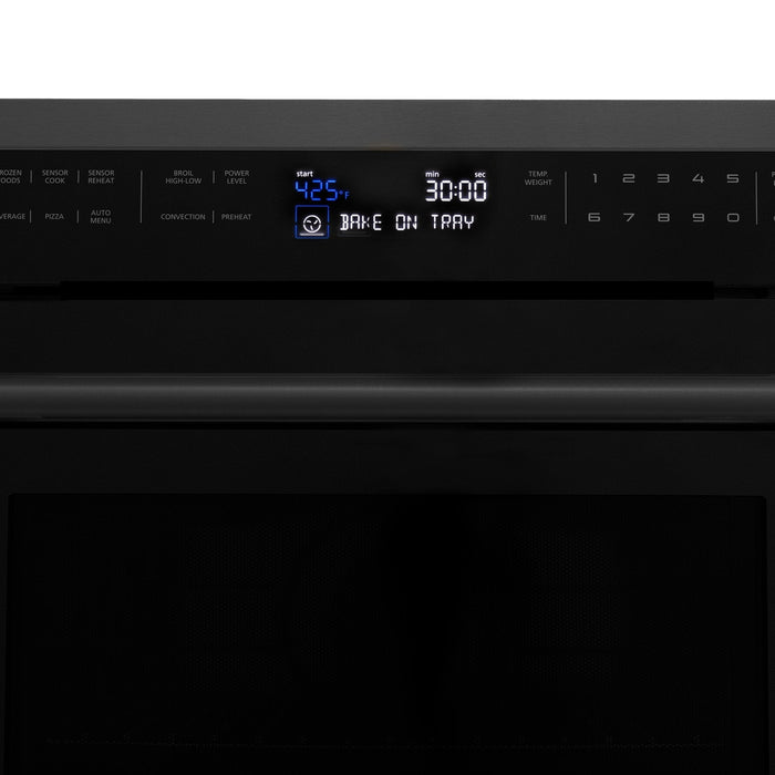 ZLINE 24" Convection Microwave, Black Stainless, MWO - 24 - BS - Farmhouse Kitchen and Bath