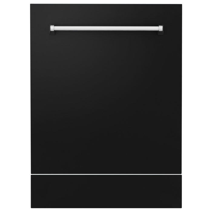 ZLINE 24" Dishwasher in Black Matte panel, Stainless Tub, DWV - BLM - 24 - Farmhouse Kitchen and Bath