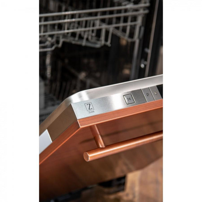 ZLINE 24" Dishwasher in Copper, Stainless Steel Tub, DW - C - 24 - Farmhouse Kitchen and Bath