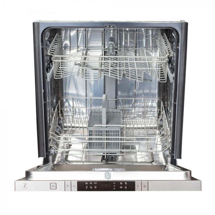 ZLINE 24" Dishwasher in DuraSnow® Stainless, Traditional Handle, DW - SN - H - 24 - Farmhouse Kitchen and Bath